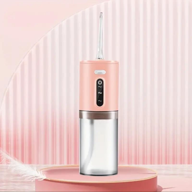 Portable Electric Oral Irrigator with 5 Nozzle Head, Pulse Floss Handheld Portable Dental Scaler Oral Cleaner for Home and Travel