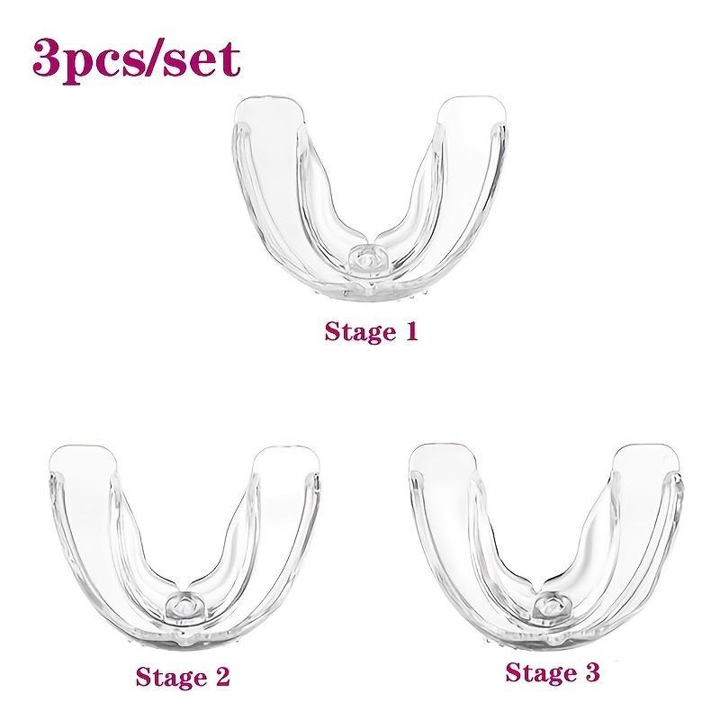 3 Stages Mouth Guard, 3 Counts set Anti-molars Dental Retainer, Oral Care Protective Gear for Sports & Outdoor Activities