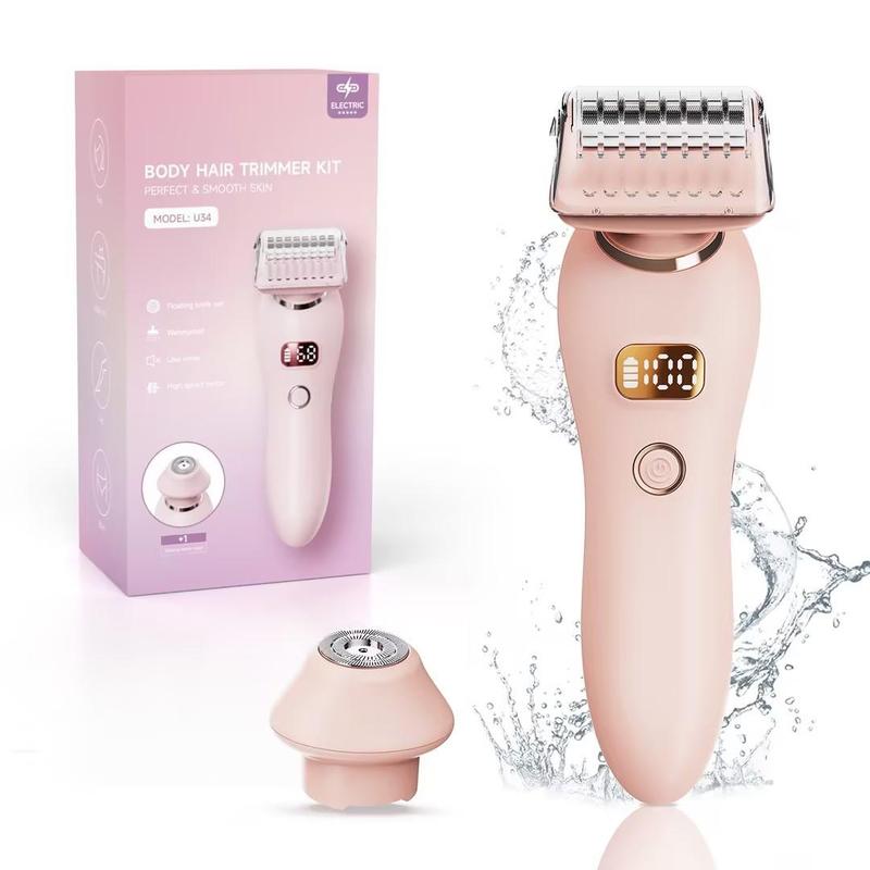 Electric Bikini Trimmer for Women, 1 Box USB Rechargeable Body Shaver, Waterproof Facial Razor, Personal Care Appliances for Women, Christmas Gift