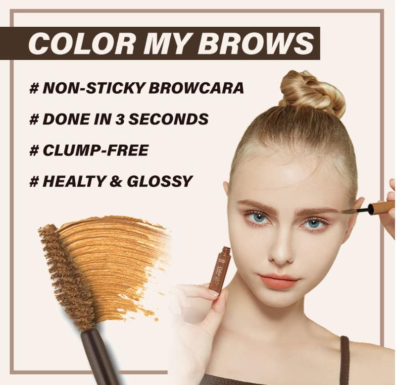 HOUSE Color My Brows 4.5g #3 Red Brown | Eyes Makeup | Eyebrow Mascara, Quickly Fixing Natural Eyebrow Makeup with Care Effect | Kbeauty