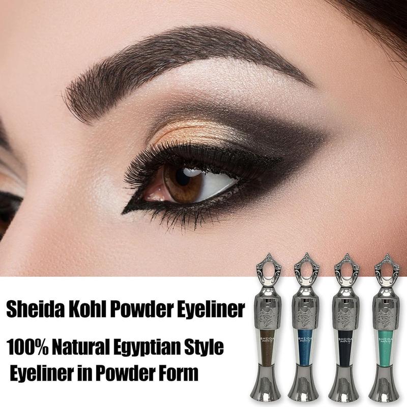 Sheida Powder Eyeliner, Eyeliner Arabic Waterline, Egyptian Eyeliner, Sheida Eye Liner, Sheida Liner, 100% Natural Eyeliner in Powder Form(Black)