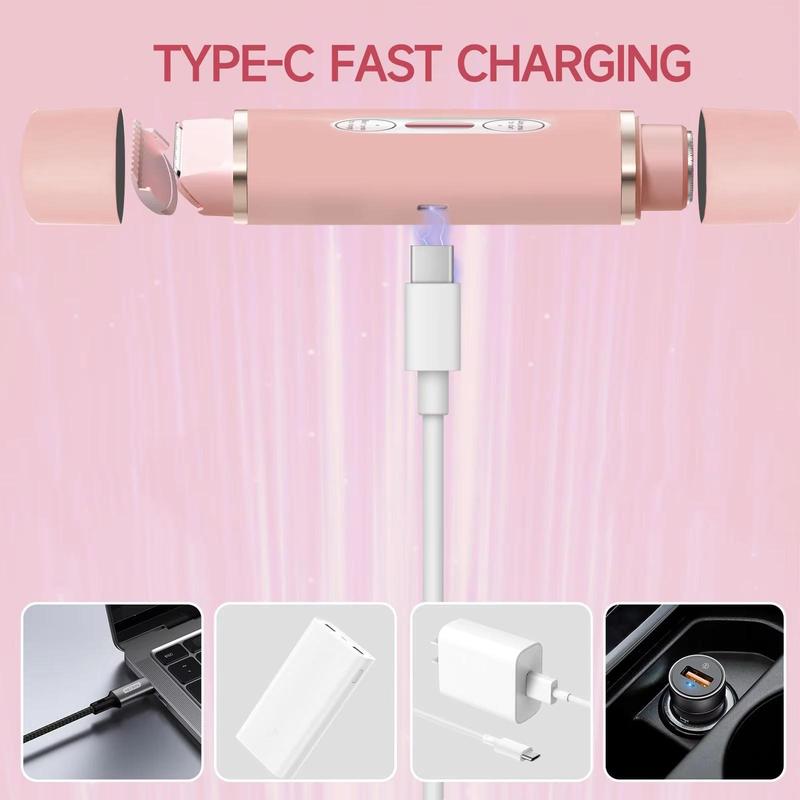 2 in 1 Electric Shaver, Portable Body Epilator, Lady Facial Hair Remover for Men and Women, Personal Care Appliances