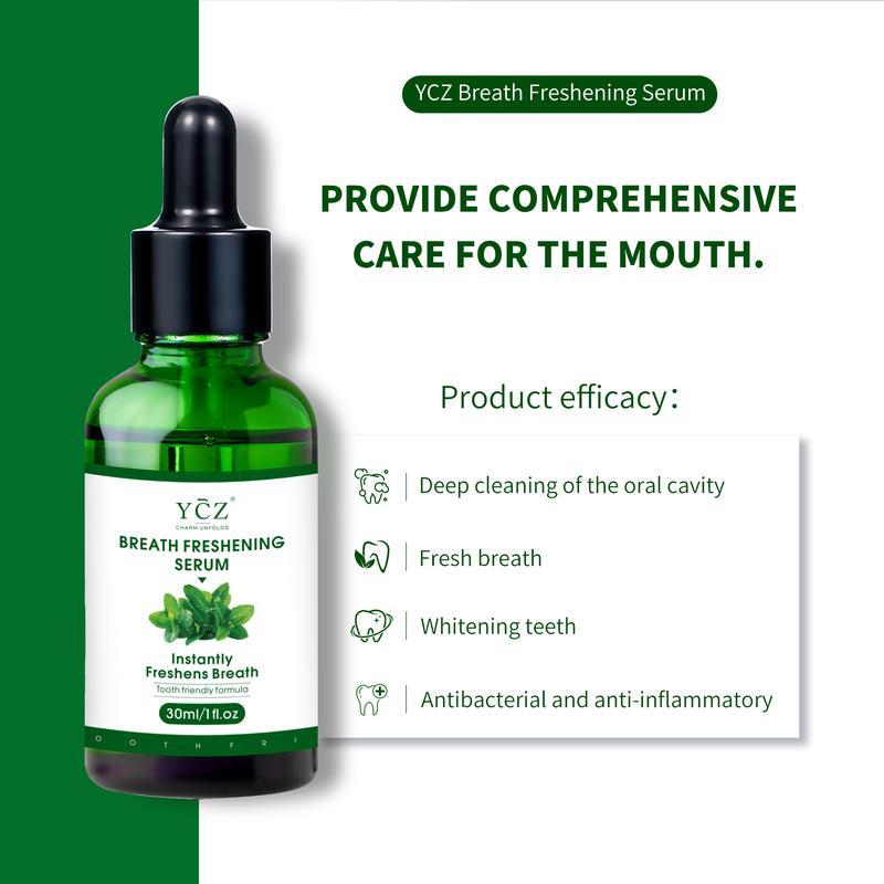 YCZ Fresh Breath Oral Care Essence, NaturalBreath Freshening Drops, Long Lasting FreshBreath, Easy to Carry, Minty Taste