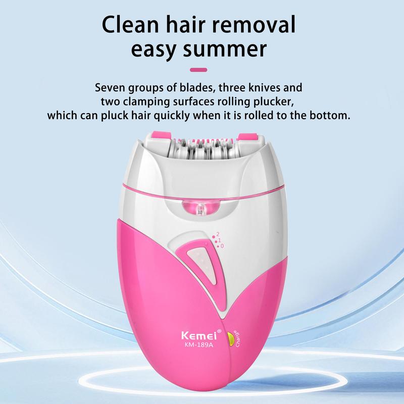 Rechargeable Electric Hair Remover, Portable Hair Removal Machine, Women's Electric Shaver for Face, Body, Leg, Bikini, Underarm