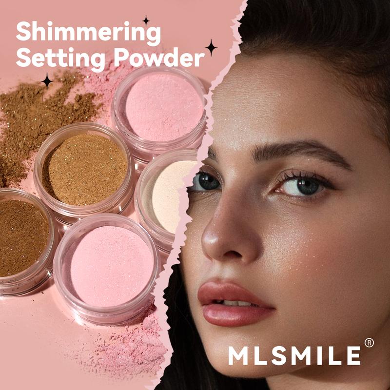 Translucent Setting Powder ,Diamond Glow Powder Instant Beauty ,Waterproof Oil -Control Face Power ,Highlighting Long-Lasting Loose Glow Power For All Skin Types