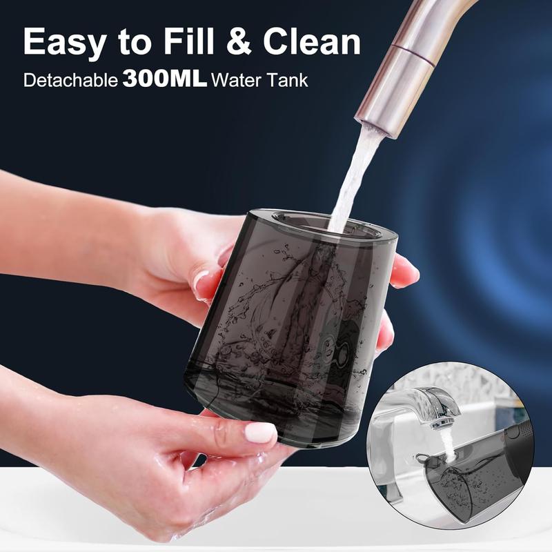 2024 Christmas Gifts Zerhunt Water Flosser Dental for Teeth: 4 Modes Portable Cleaner Rechargeable Waterproof Oral Irrigator Flossing