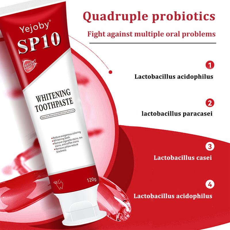 [+5$Get 2Pcs] SP-10 whitening Toothpaste, Super sp10 brightening Oral probiotic, sp 10 Bright White Toothpaste for Stain Removing, Fresh Breath & Teeth Health Whitening Solution Effect is better than SP-7 and SP-8,SP-6 SP-4 sp-6 sp8 sp6 sp4 SP-10