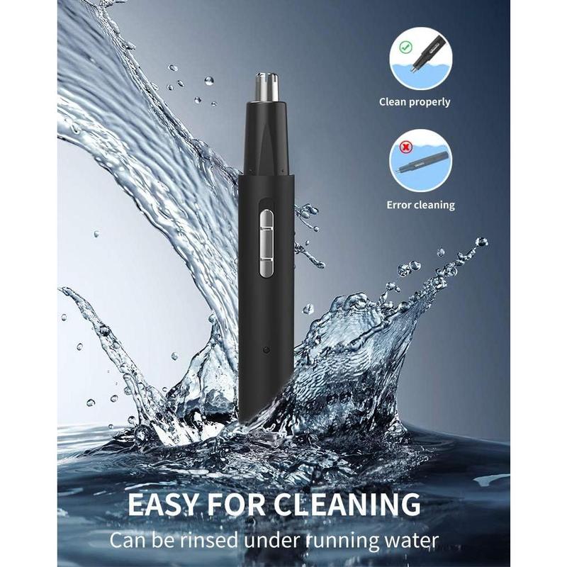 2024 Rechargeable Nose Hair Trimmer for Men Women,3 in 1 Painless Eyebrow & Facial Hair Trimmer with Powerful Motor and Dual-Edge Blades for Ear & Beard Easy Cleansing