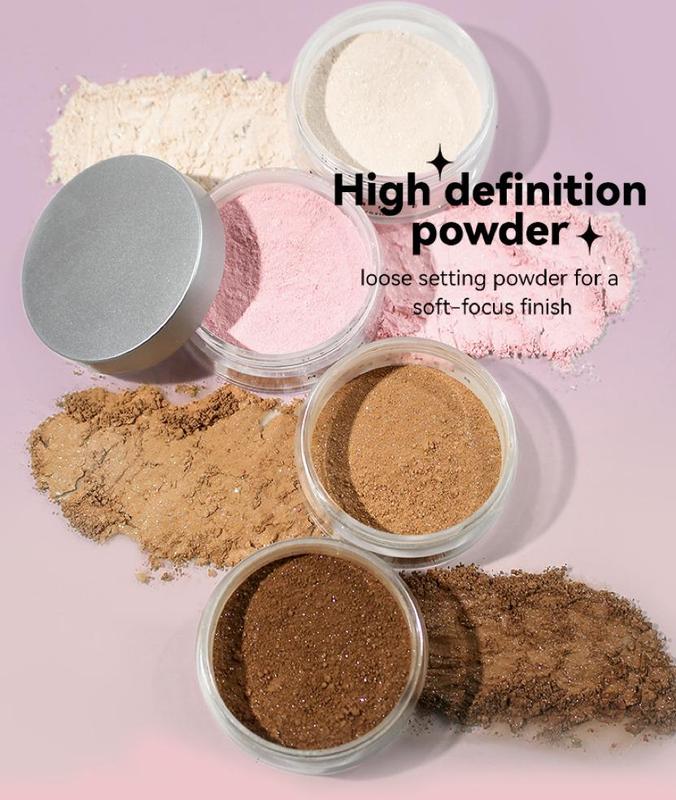 Translucent Setting Powder ,Diamond Glow Powder Instant Beauty ,Waterproof Oil -Control Face Power ,Highlighting Long-Lasting Loose Glow Power For All Skin Types