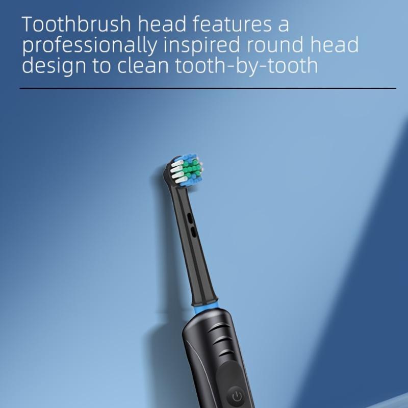 Electric Toothbrush Set, 1 Box Rechargeable Toothbrush & Replacement Brush Heads, Oral Care Product for Adults, Intelligent Deep Cleaning Toothbrushes