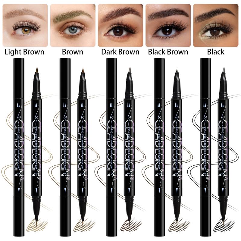 CEA DESIGN Curved Eyebrow Pen-Eyebrow Pencil Magical 2-in-1 Dual-Ended Eye Brow Pencils for Women, Gift, Make Up, Hair like eyebrow