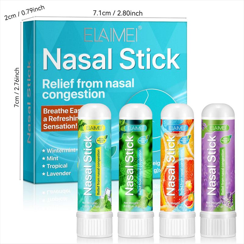 Cool Nasal Stick, 2 Boxes Nasal Breathing Stick, Natural and Safe Nasal Congestion Relief Stick, Portable Nasal Care Product for Women & Men