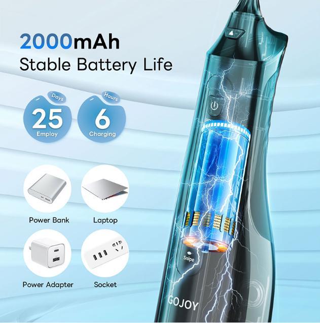 4-in-1 Water Flosser for Teeth - 310ML Capacity Upgrade, Rechargeable & IPX7 Waterproof for Ultimate Oral Hygiene