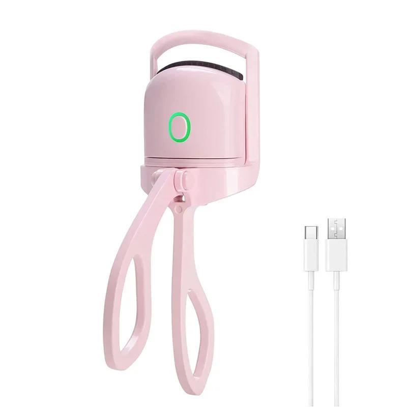 Portable Electric Eyelash Curler, 2 Temperature Mode Electric Heated Eyelash Curler, Professional Makeup Tool for Women & Girls