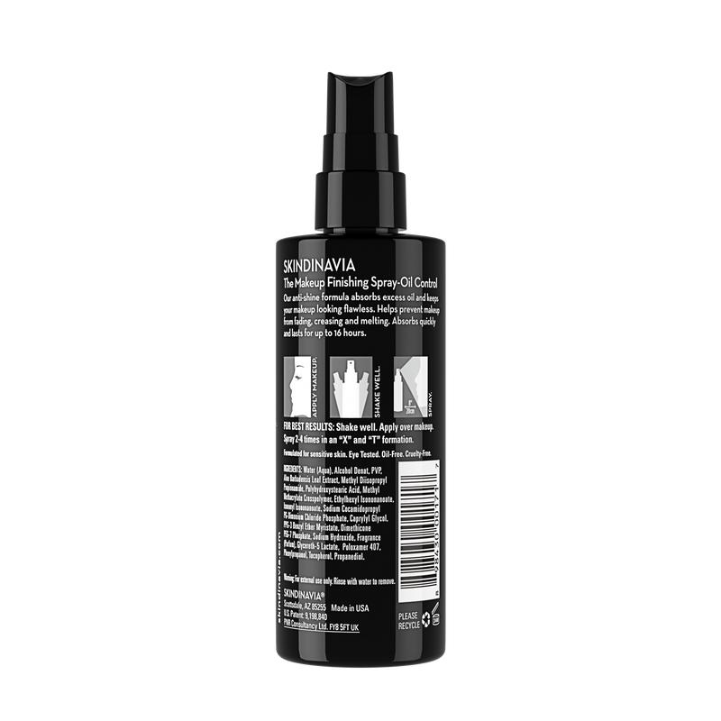 Skindinavia Oil Control Makeup Setting Spray (8 oz) - For Oily Skin-Up to 16+ Hours, Heat-Resistant & Waterproof, Fine Mist Moisture Hypoallergenic