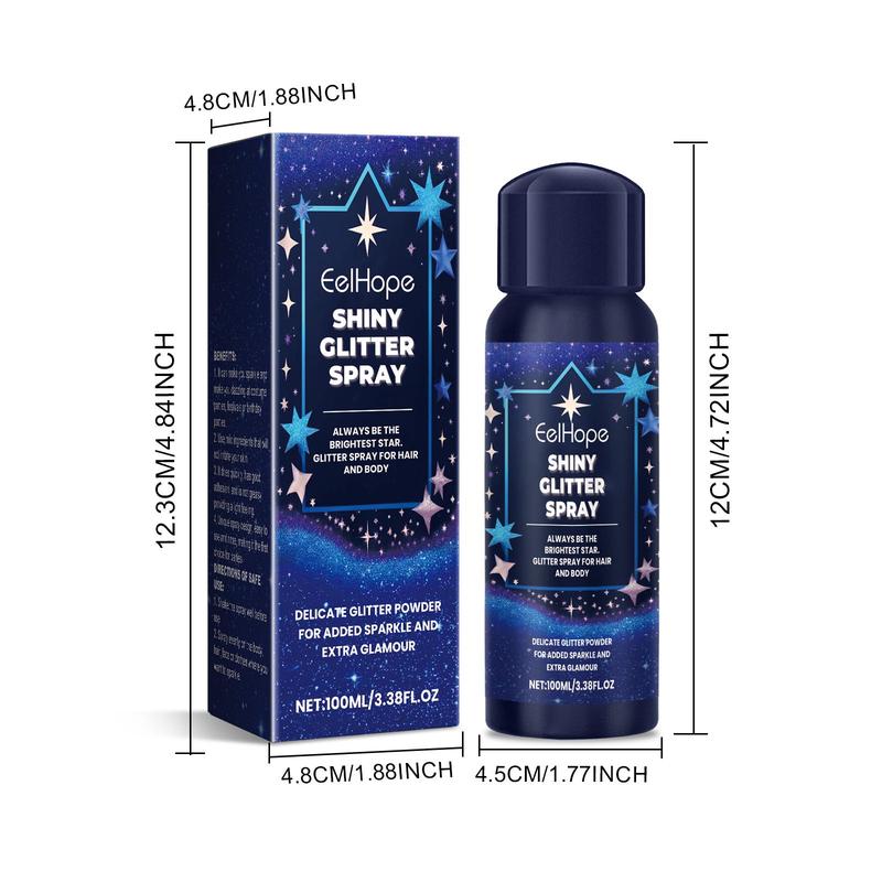 Glitter Body Spray, Shimmering Body Spray, Brightening Shining Body Makeup for Women & Girls, Cosmetic Product for Summer Party