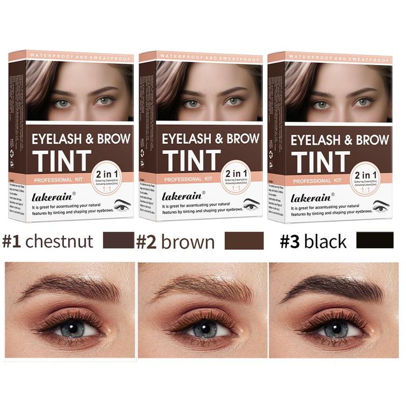 Eyebrow Tint Kit, 1 Set Eyebrow Tinting Kit, Natural Eyebrow Color Tinting Kit, Eye Brow Makeup Kit, Professional Makeup Kit for Women, Makeup Products, Makeup Set, Christmas Gift