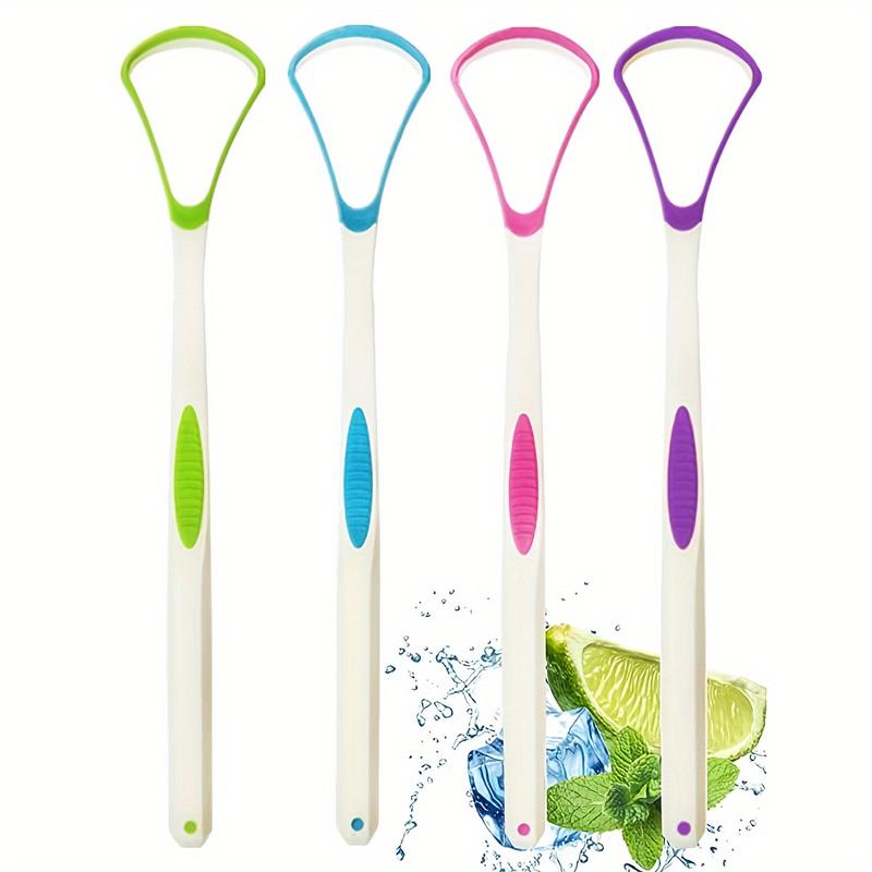 4pcs Unscented Tongue Scrapers for Fresh Breath - Effectively Remove Tongue Coating, Promote Oral Care, and Boost Confidence - Gentle Tongue Cleaning Tools for Adults