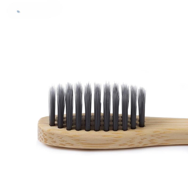 Biodegradable Eco-Friendly Natural Bamboo Charcoal Toothbrushes, FSC Certified and PETA Approved - 12 Count