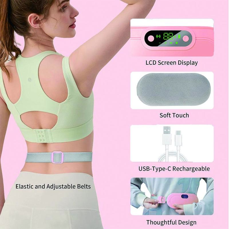 Menstrual Heating Pad, Smart Warm Palace Belt, Relief Waist Cramps Vibrating Abdominal Massager, Discomfort Relieving Belt Best Gift For Mother, Girlfriend