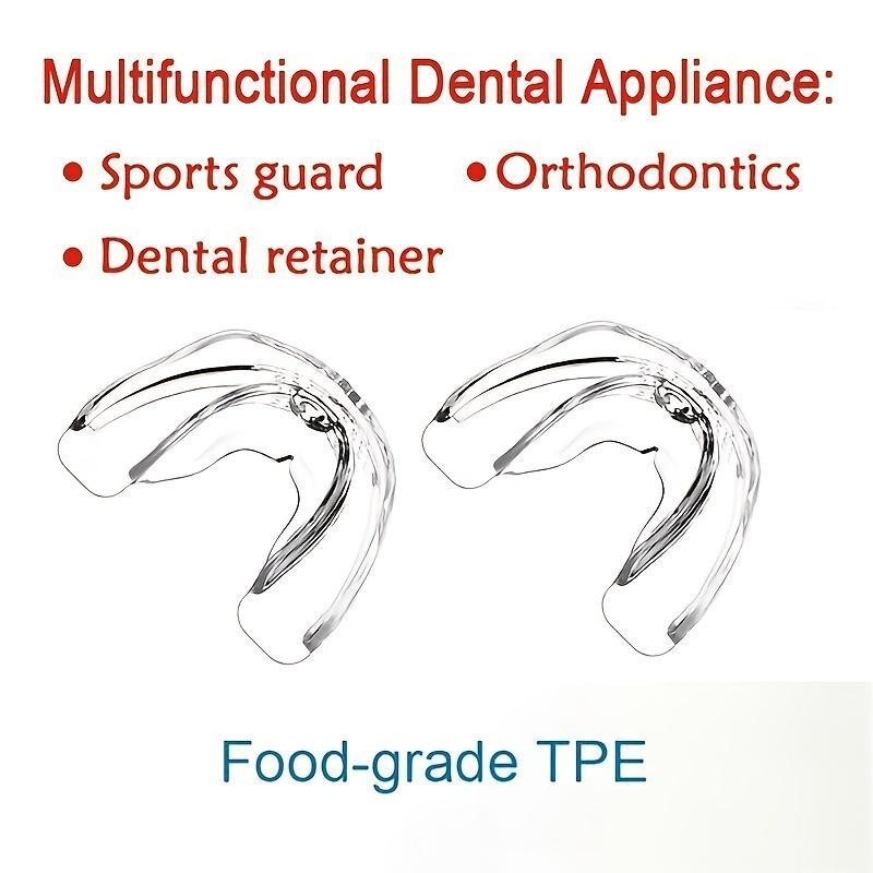 3 Stages Mouth Guard, 3 Counts set Anti-molars Dental Retainer, Oral Care Protective Gear for Sports & Outdoor Activities