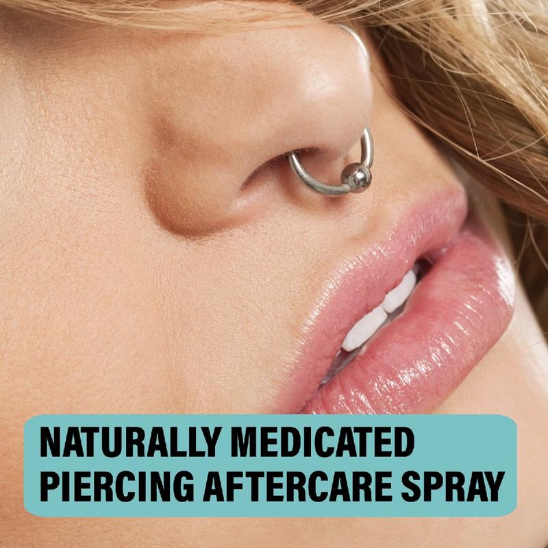 Saline Solution for Piercing Aftercare Spray Cleanses & Sterilizes  Nose Ear Piercing Cleaner for all Keloids Piercing Bumps and Wounds 120ml