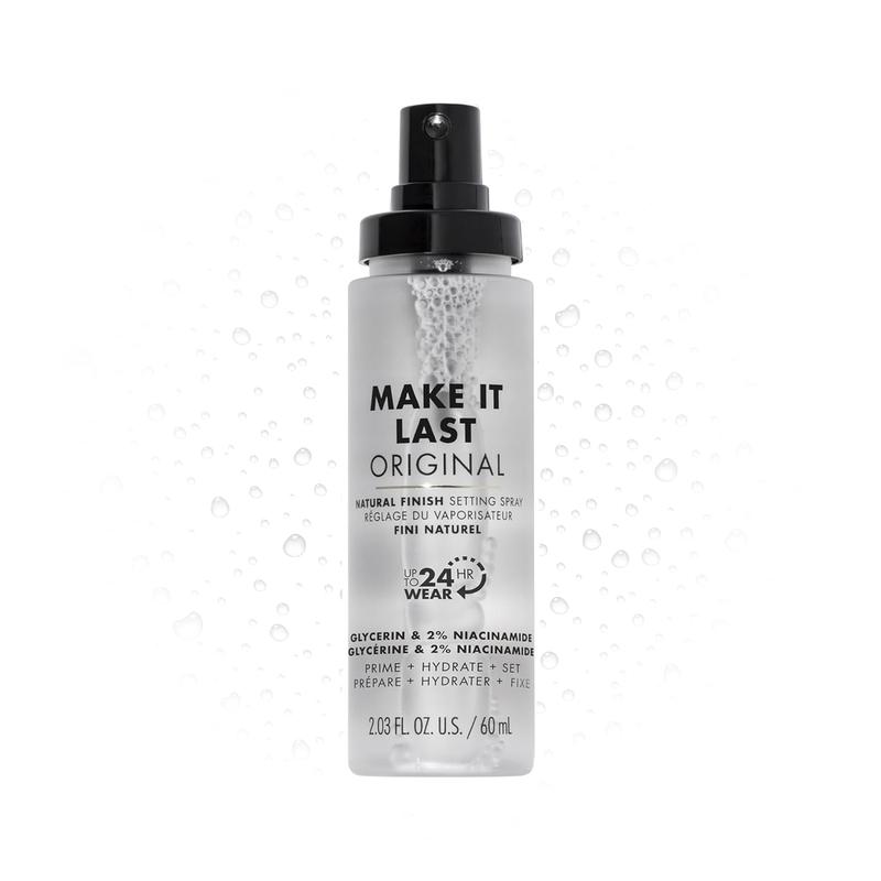 Make It Last Original - Natural Finish Setting Spray 3-in-1 Setting Spray and Primer- Prime + Correct + Set Makeup Finishing Spray and Primer - Long Lasting Makeup Primer and Spray 2.03 Fl. Oz