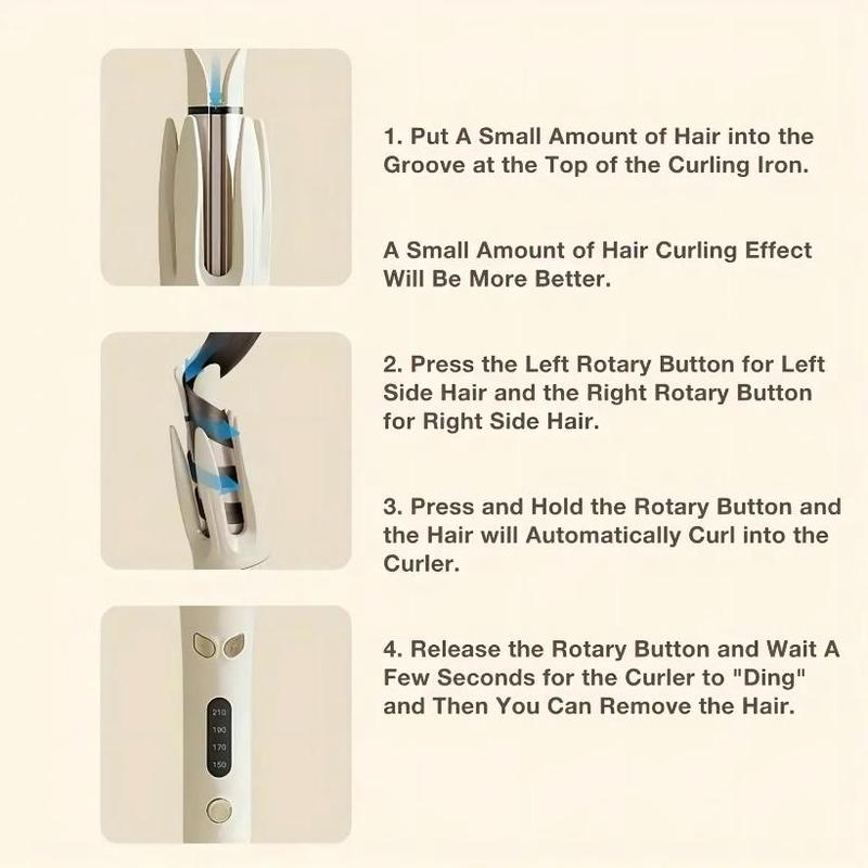 Auto Hair Curler, 28mm Hair Curler, Negative Ion Automatic Hair Curl Wand, 4 Modes Temperatures Curling Iron for Women, Hair Styling Tools for Home, School, Hair Curler for Holiday Gift, Christmas, Fall Gift, Winter Gift, Gift