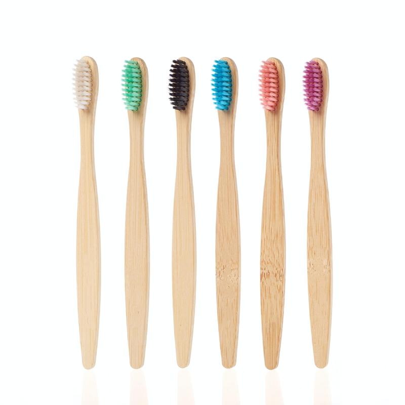 Bamboo Toothbrush Set, 10pcs set Natural and Environmentally Friendly Bamboo Toothbrush, Oral Care Tool for Home & Travel