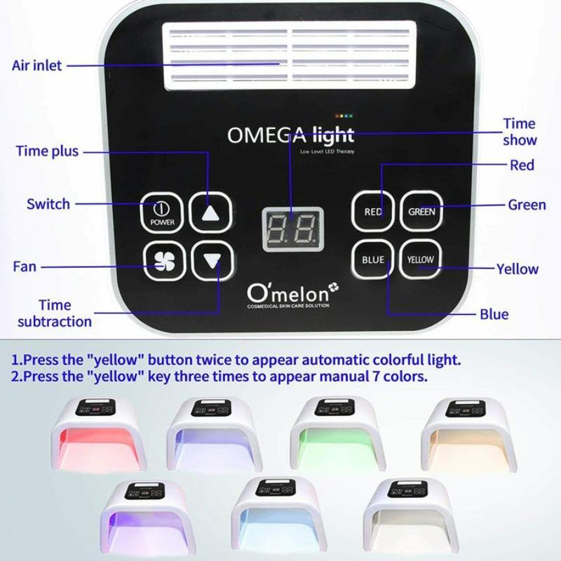 7-color LED Facial SPA Machine, 1 Count Multifunctional Body Beauty Machine Equipment, Professional Facial Skin Care Machine For Women Home Salon