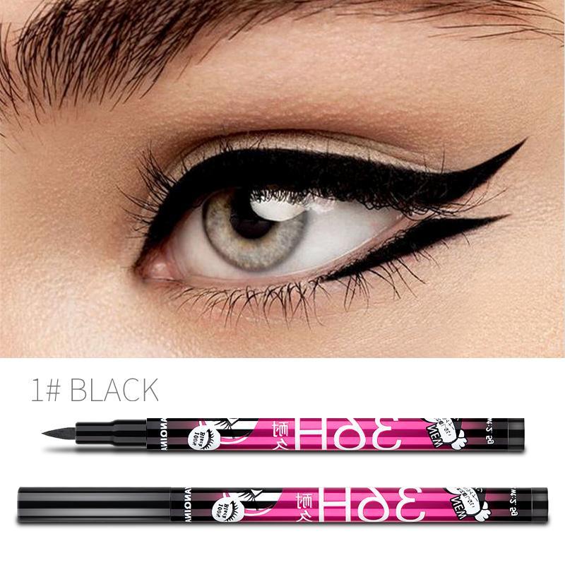 Waterproof Smudge-Proof 4 Color Eyeliner Pencil for Cat Eye Goth Halloween Makeup Colorful High-Pigment Eye & Lip Crayon Face Paint Pearl Gloss Finish Punk Gothic Look