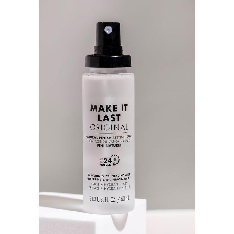 Make It Last Original - Natural Finish Setting Spray 3-in-1 Setting Spray and Primer- Prime + Correct + Set Makeup Finishing Spray and Primer - Long Lasting Makeup Primer and Spray 2.03 Fl. Oz