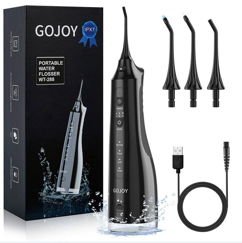 4-in-1 Water Flosser for Teeth - 310ML Capacity Upgrade, Rechargeable & IPX7 Waterproof for Ultimate Oral Hygiene