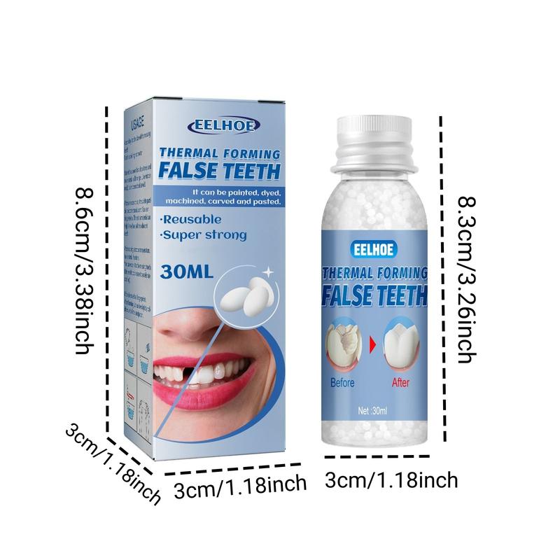 1 2 4pcs EELHOE Moldable Dental Gel Dentures Temporary Fillings Cavities and Teeth Fillings Temporary Tooth Filling Denture Kit