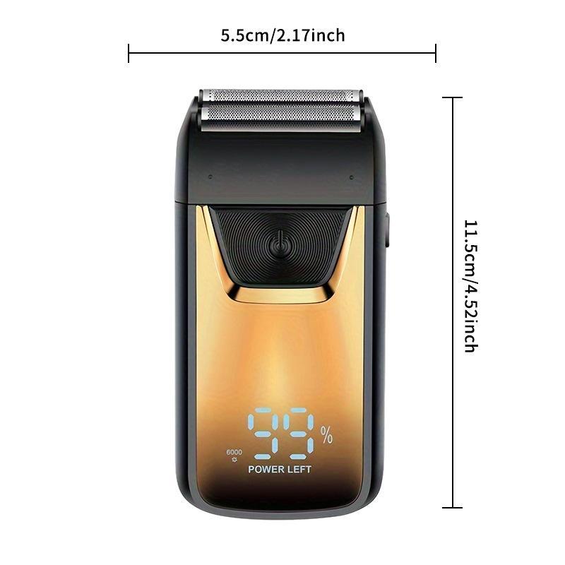 Reciprocating Dual-head Electric Shaver, Rechargeable Beard Trimmer, Portable Travel Home Electric Shaver, Men's Grooming Tool for Daily Use, Christmas Gift