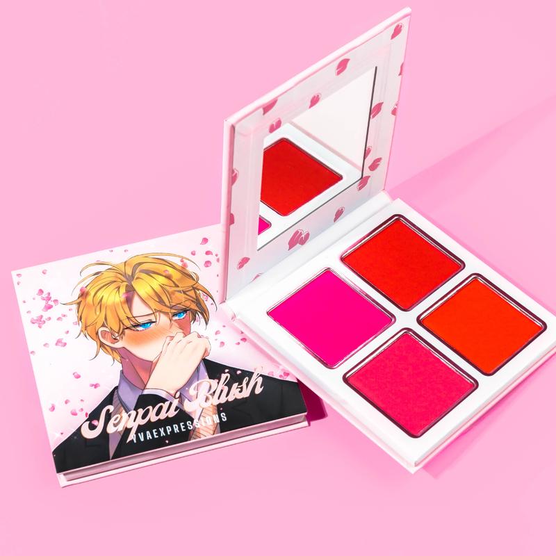 Senpai Blush Palette - Long-Lasting & Pigmented, For Cosplays, Everyday Wear, and SFX Makeup