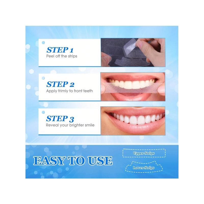 Teeth Whitening Strips for Teeth Sensitive, Whitening Strips Effective Teeth Whiting Strips Reduced Sensitivity White-Strips, Helps Remove Smoking Coffee Soda Stain Oral