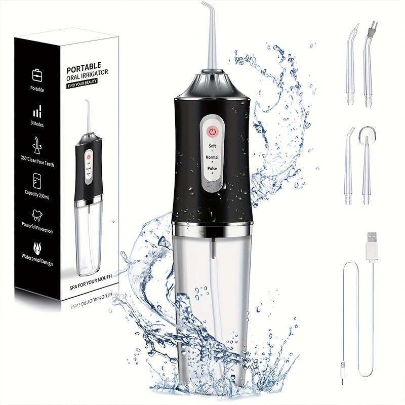 Portable Electric Oral Irrigator for Deep Cleaning, Christmas Gifts Fall Gifts, Rechargeable Electric Water Flosser with 3 Cleaning Modes, Oral Care Products for Home & Travel, Winter Gift, Christmas Gift