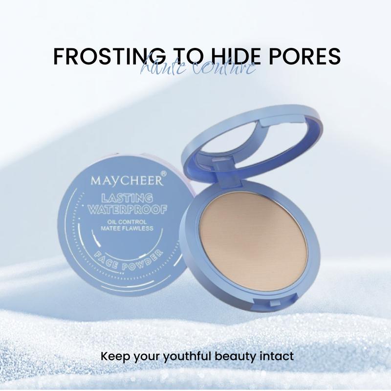 Maycheer Silky Matte Finish Pressed Powder-Oil Control, Sweatproof&Water-Resistant For All Skin Tones-Sets Makeup, Cosmetic Waterproof