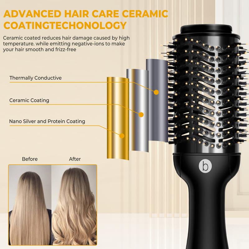 3 In 1 Hair Dryer Brush Blow Dryer Brush,One Step Hair Dryer And Styler Volumizer For Drying, Straightening, Mother's Day, Halloween, Thanksgiving, Christmas And Holiday Gifts