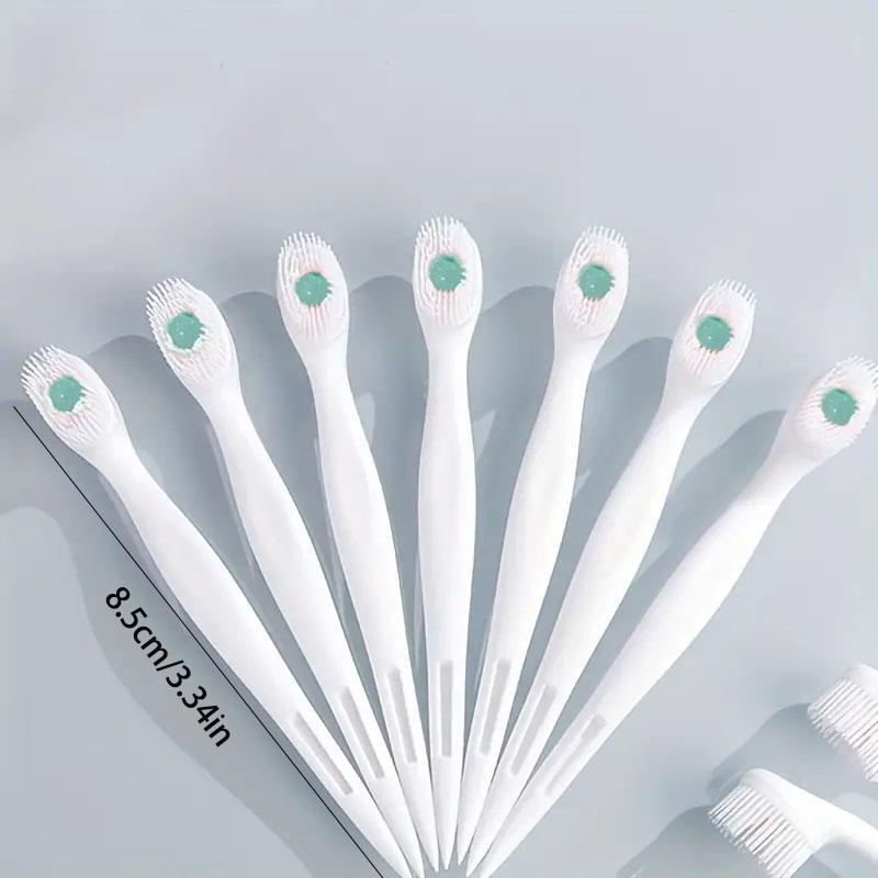 Mint Flavored Beaded Toothbrush (20pcs Box), Portable Soft Bristles Toothbrushes, Oral Care Tool for Adults & Teens