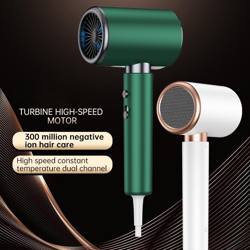 Professional High Speed Hair Dryer, Low Noise Hair Dryer with Nozzle, Hair Styling Tool for Home & Salon Use