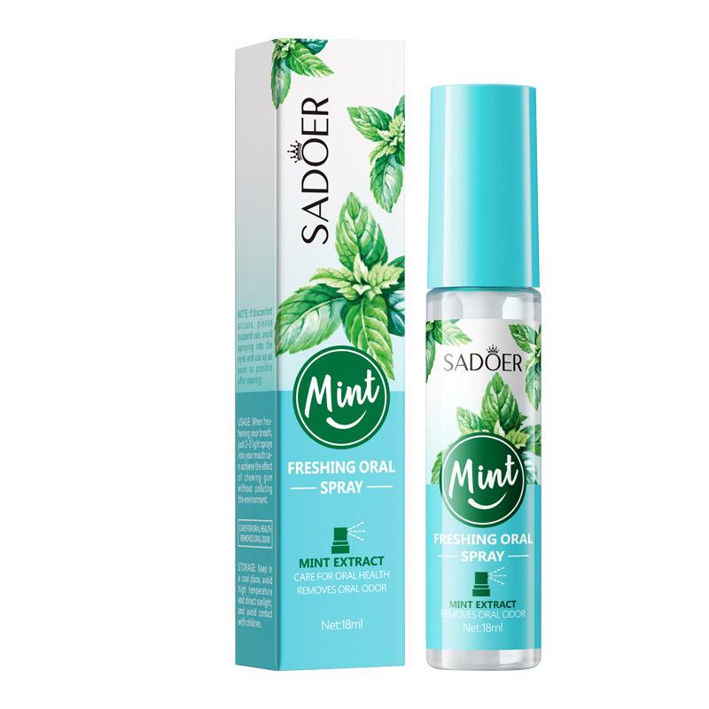 Oral Care Mist for Fresh Breath,Portable, Cool Mint Flavor,Mint Lemon Peach Fresh Oral Spray, Portable Travel Size Sweet Oral Spray, Breath Freshener for Men & Women