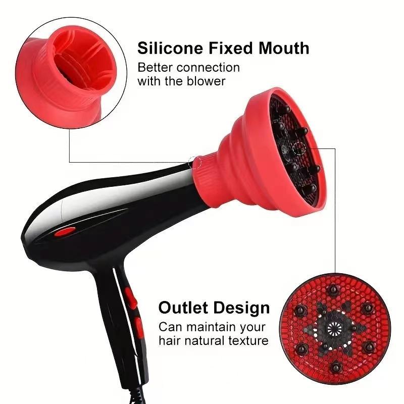 Random Color Universal Hair Dryer Diffuser, 1 2 Counts Foldable Hair Dryer Attachment Diffuser, Comfort Hair Styling Tool