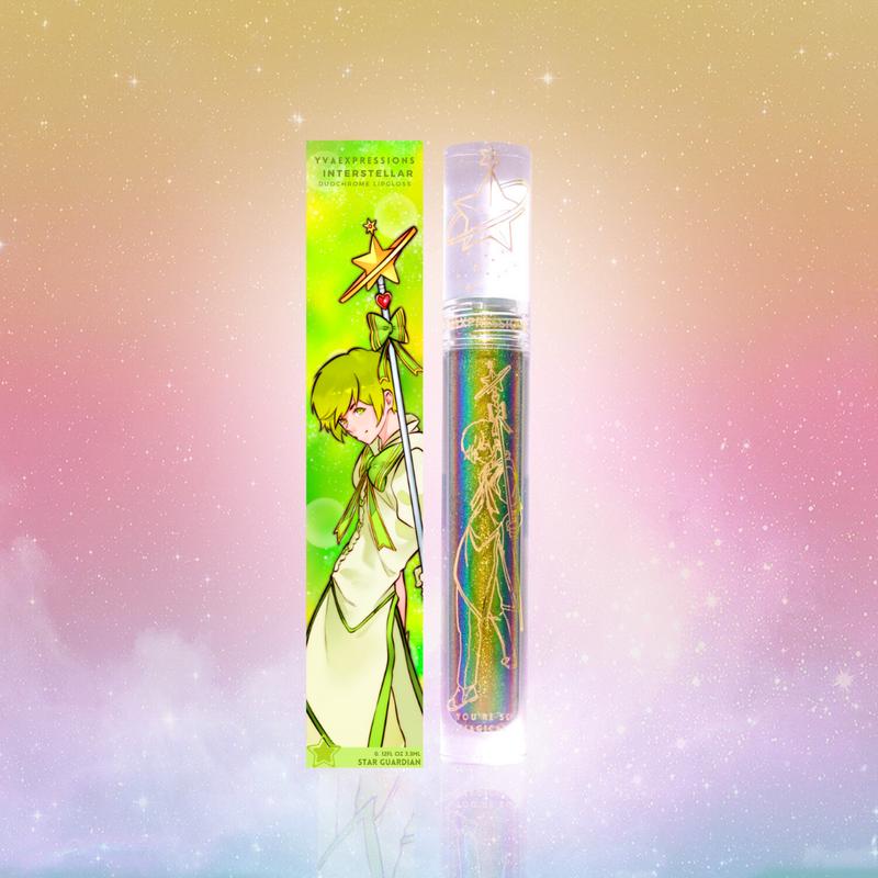 Magical Guardian Multichrome Lip gloss, Glossy Color Shifting Glitter Lipgloss, Hydrating, Long-lasting, and Pigmented