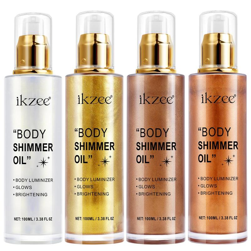 Body Shimmer Oil, 1 Box Refreshing and Non-greasy Body Glitter Oil, Easy To Apply, Suitable for Face and Body Flash Oil