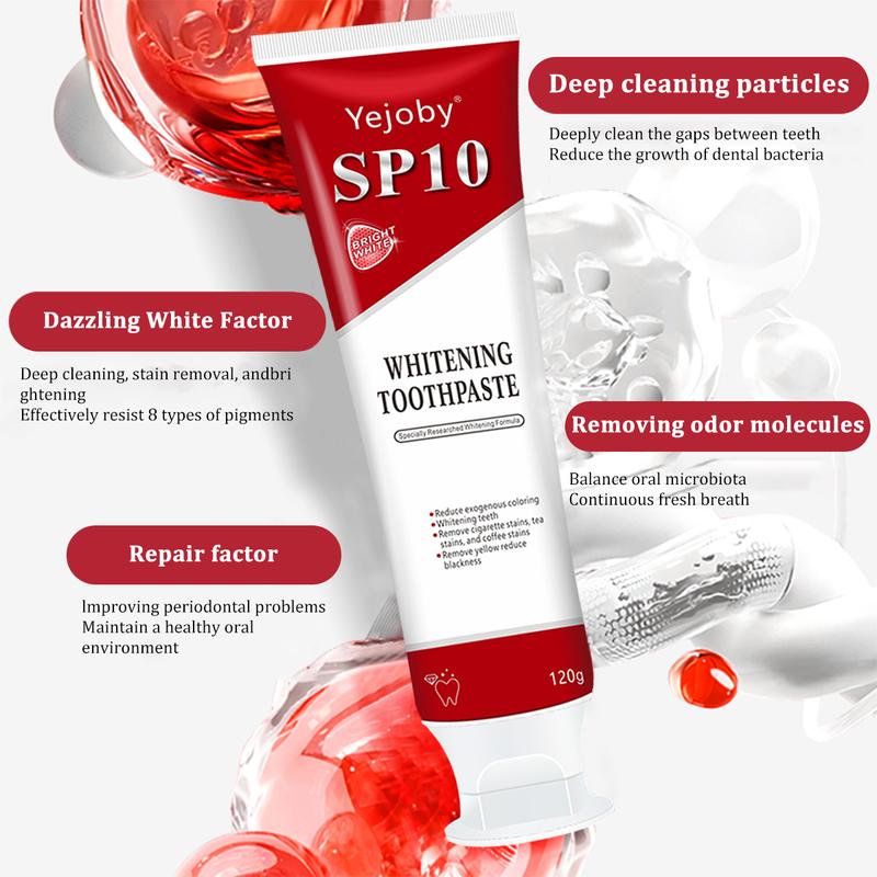 [+5$Get 2Pcs] SP-10 whitening Toothpaste, Super sp10 brightening Oral probiotic, sp 10 Bright White Toothpaste for Stain Removing, Fresh Breath & Teeth Health Whitening Solution Effect is better than SP-7 and SP-8,SP-6 SP-4 sp-6 sp8 sp6 sp4 SP-10