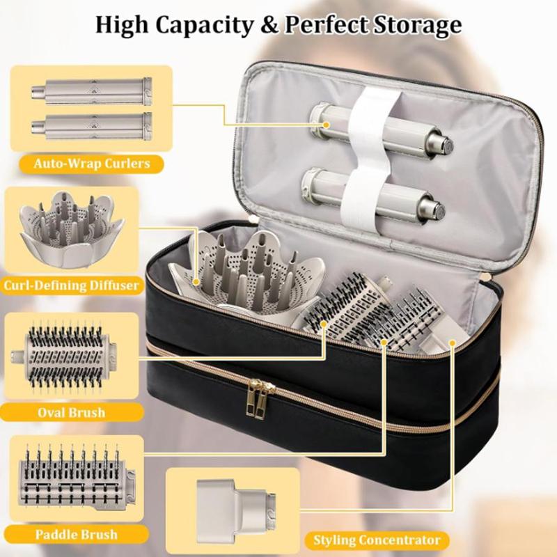 Portable Travel Hair Dryer & Styling Tool Organizer, Lightweight Hard Case Suitable for All Brands Blow Dryer & Hot Air Brush, Hair Styling Tool Storage Case, Christmas Gift