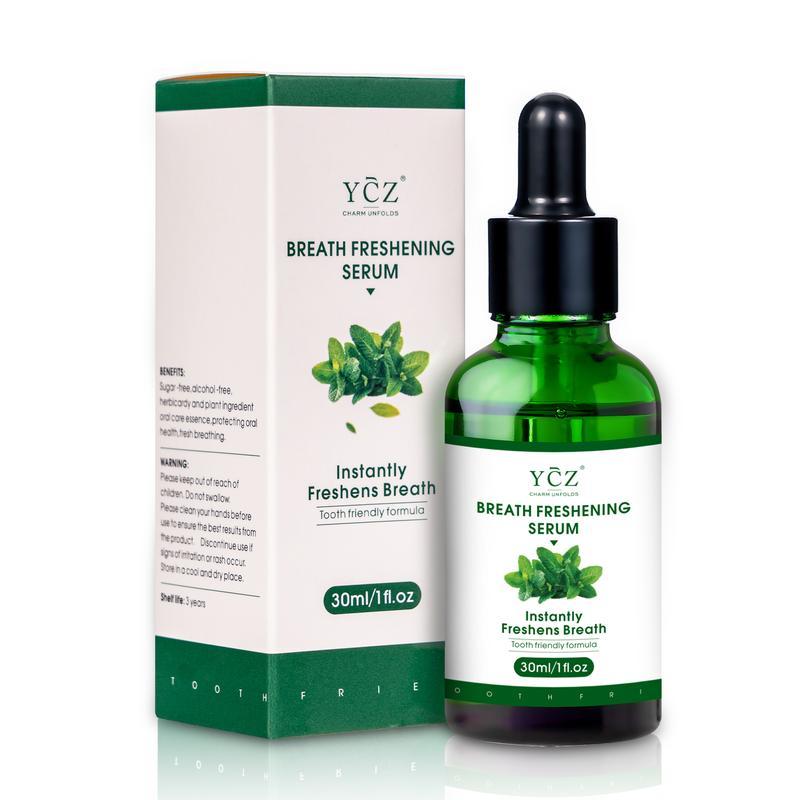 YCZ Fresh Breath Oral Care Essence, NaturalBreath Freshening Drops, Long Lasting FreshBreath, Easy to Carry, Minty Taste