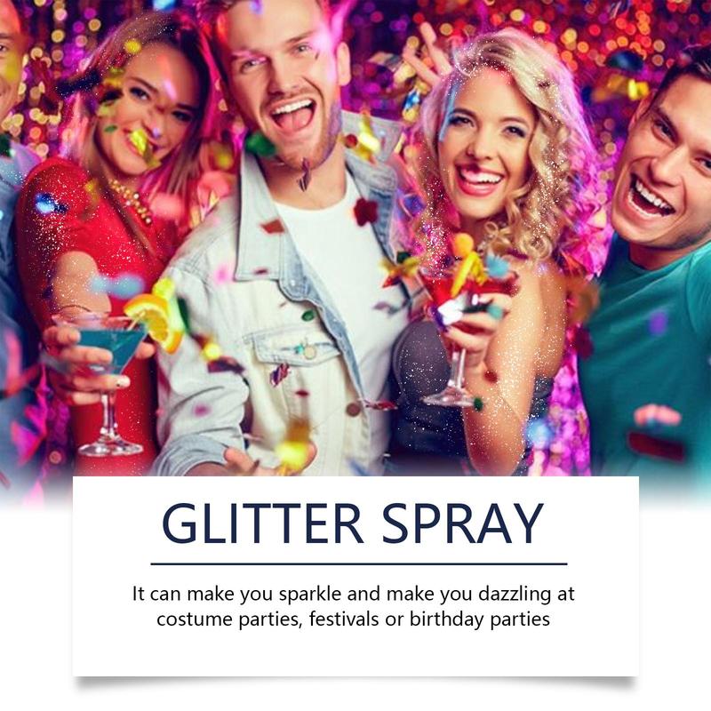 Glitter Body Spray, Shimmering Body Spray, Brightening Shining Body Makeup for Women & Girls, Cosmetic Product for Summer Party